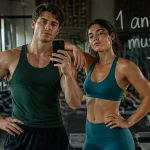 1 an de musculation avant apres photo miroir