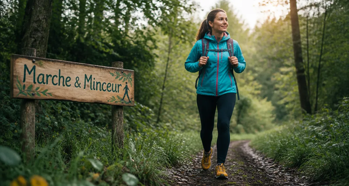 Combien de temps de marche pour maigrir femme sentier forêt