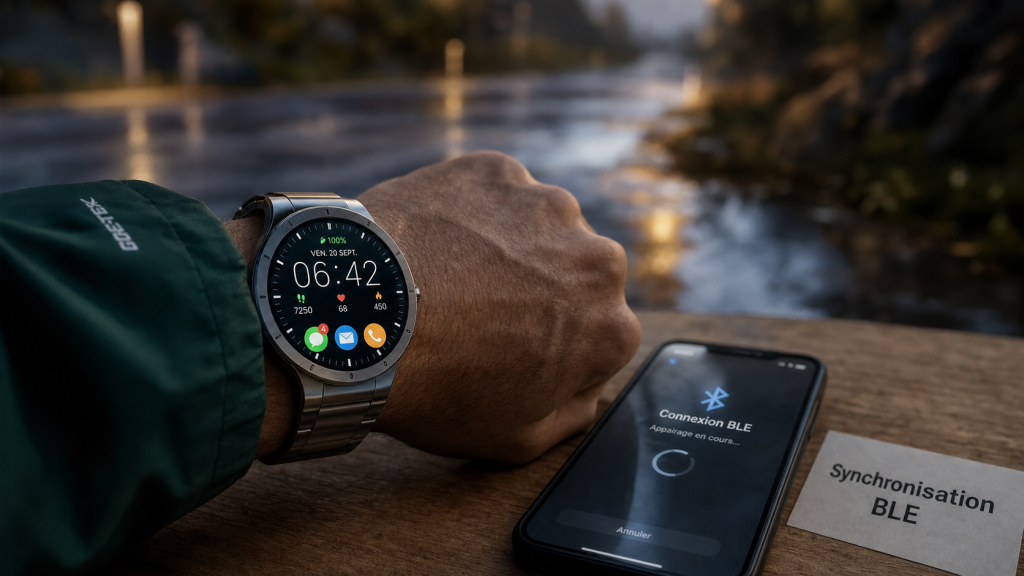 Comment fonctionne une montre connectée : notifications sur le poignet et synchro BLE