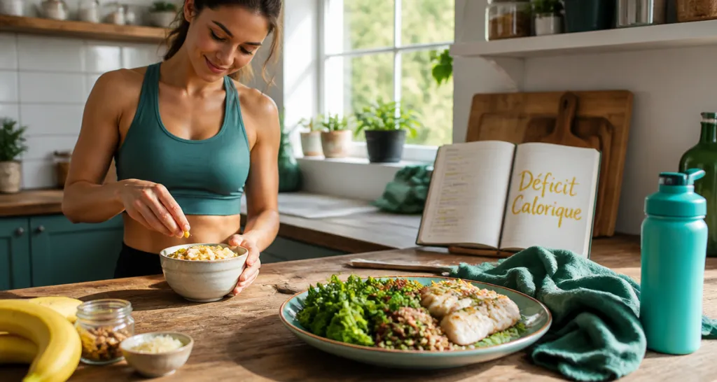 Etre en deficit calorique preparation repas sain