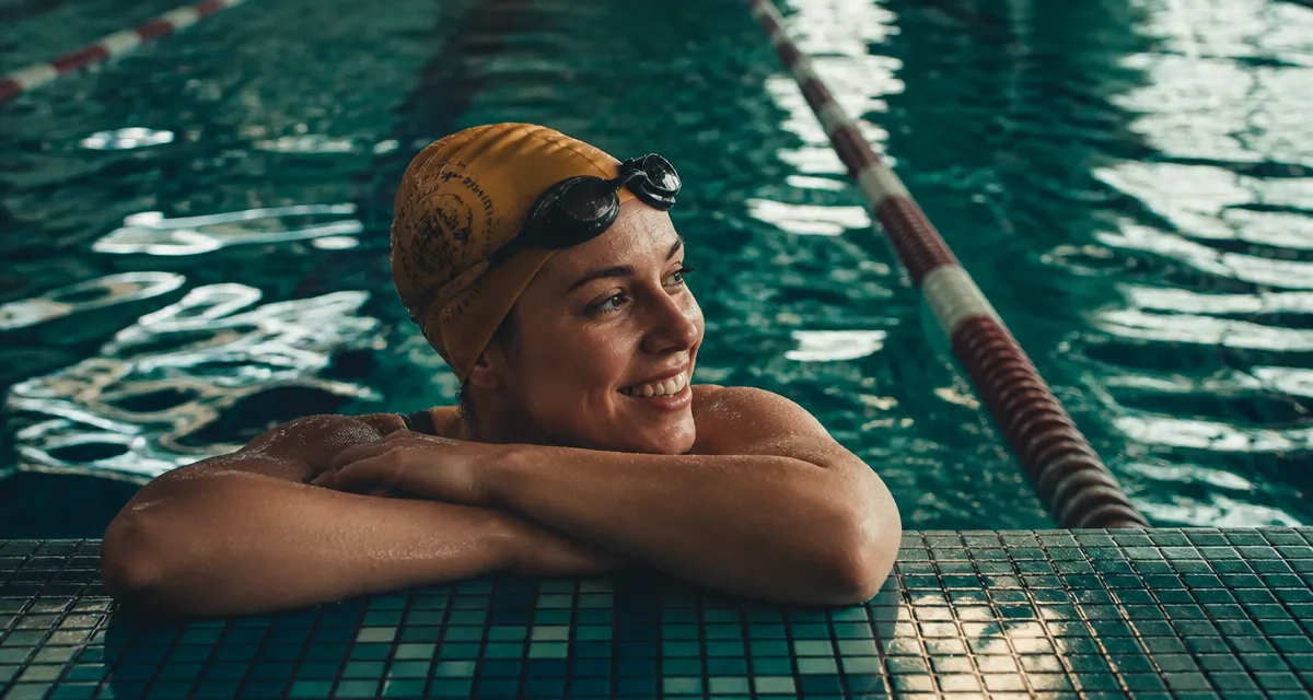natation 1 fois par semaine resultats nageuse bonnet jaune