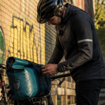 Velo accessoire sacoche étanche turquoise