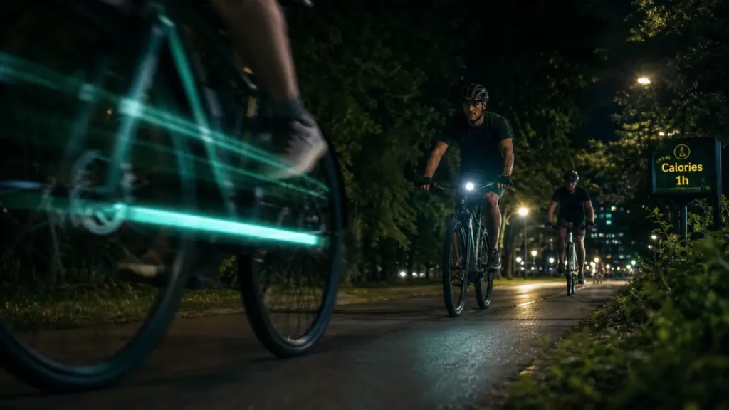 1h de vélo brûle 300 à 700 kcal selon l’assistance, le poids et le terrain
