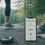 1h de marche calorie : 200 à 400 kcal, baskets et chronomètre