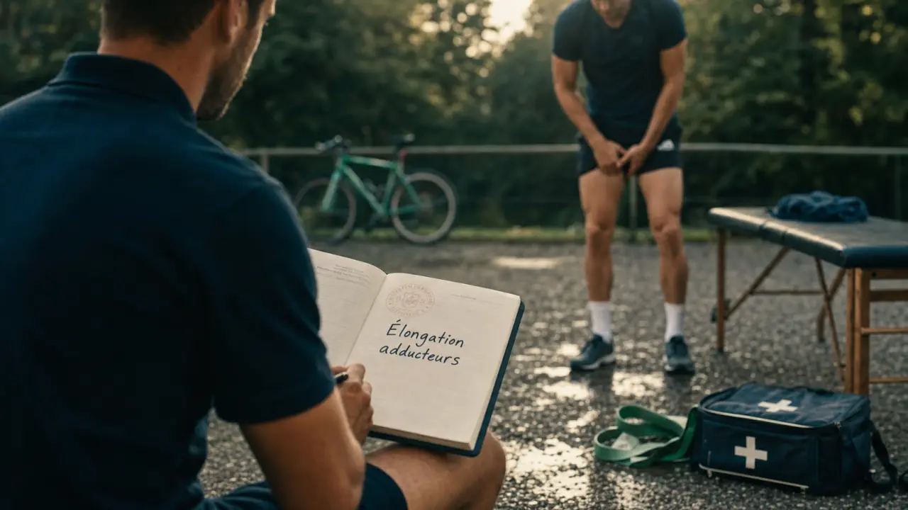 elongation adducteur : douleur à l’aine, kinésithérapie et reprise progressive