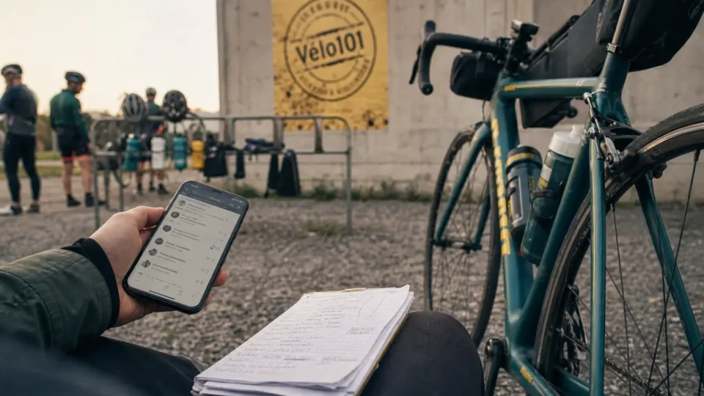 Main smartphone : forum velo101 sur routes, santé, sorties