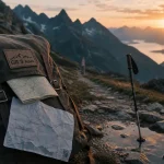 GR 5 Alpes : sac, carte topo et sentier alpin