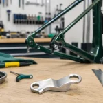 Patte de derailleur sur établi de vélo, mesure et référence