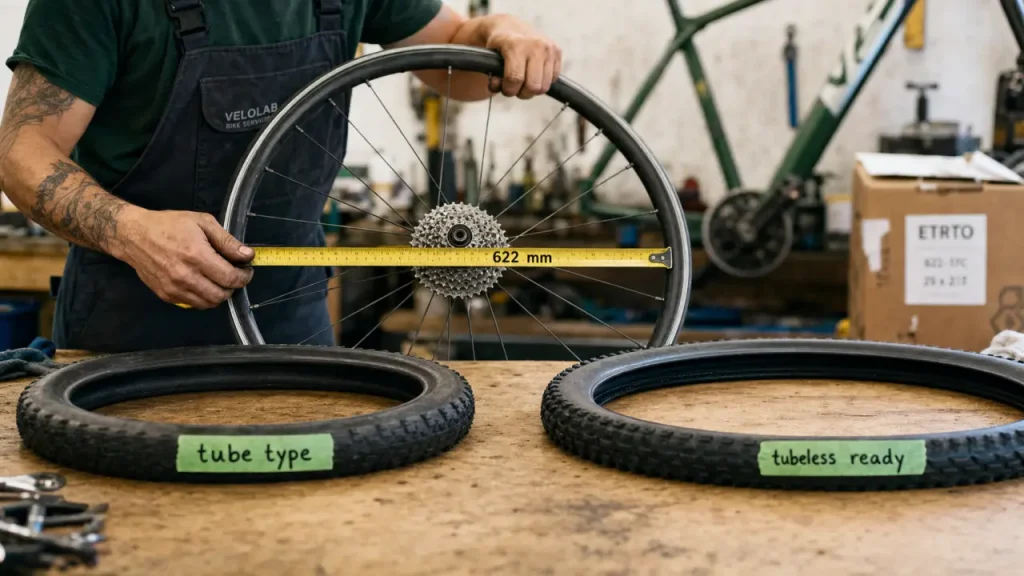 Roue velo arriere : mesurer 622 mm, 650B ou 29 pouces