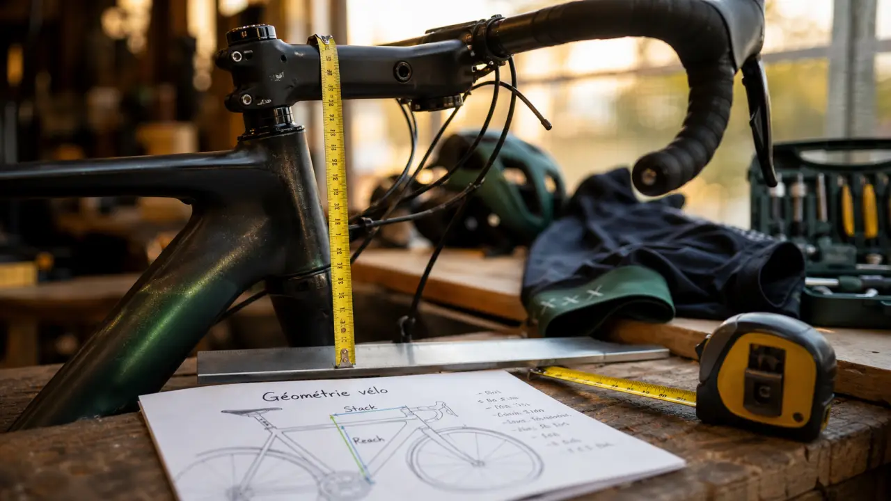 Comment choisir son vélo de route : mesure de la géométrie et stack