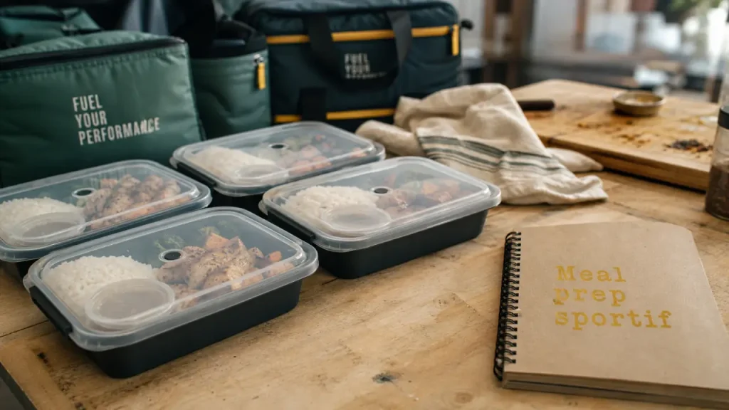 Meal prep sportif : plats complets, batch cooking et organisation des repas