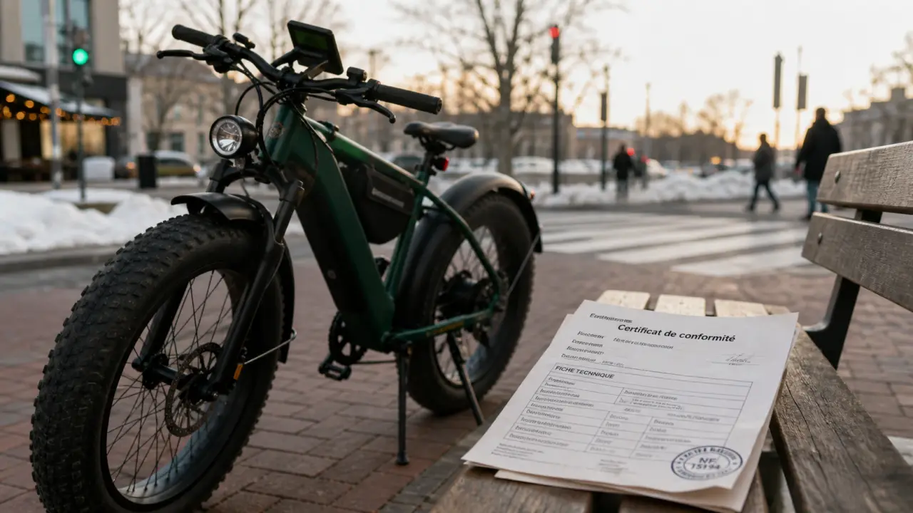 Meilleur fat bike électrique 250 W conforme 25 km/h, pneus 4 pouces
