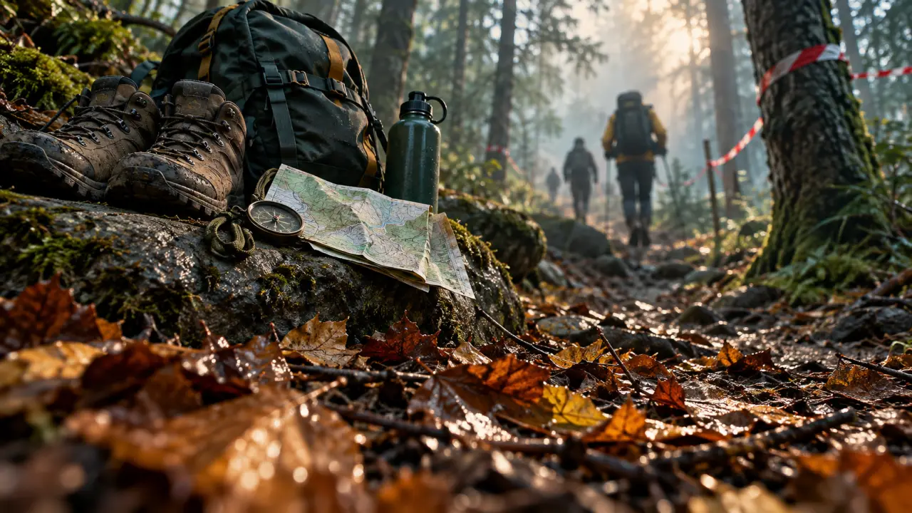 Randonnée pour debutant : départ facile en forêt, 7-10 km, sac léger