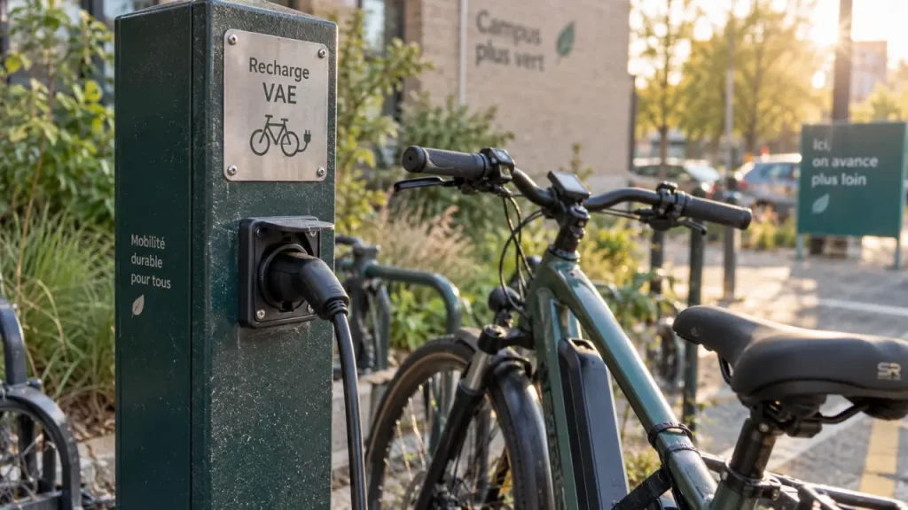 Borne de recharge pour vélo électrique : où la trouver, quoi brancher et combien prévoir