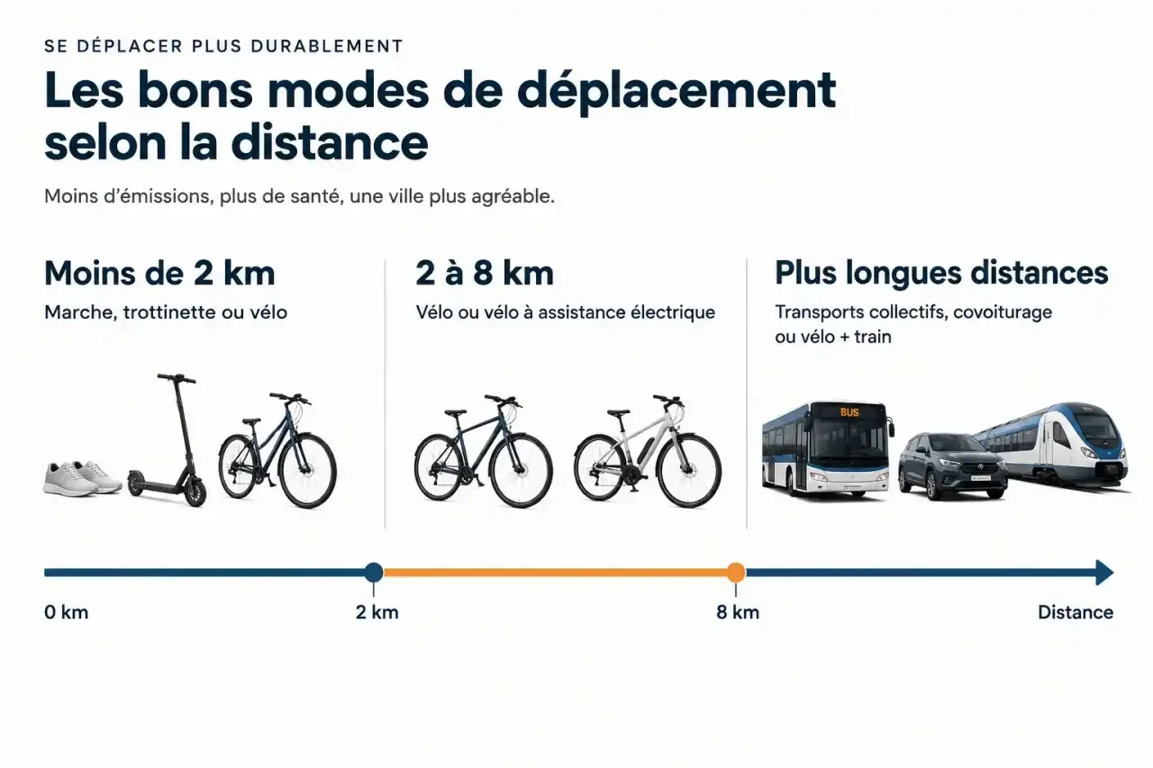 Mobilité douce : quel mode de déplacement choisir selon la distance du trajet