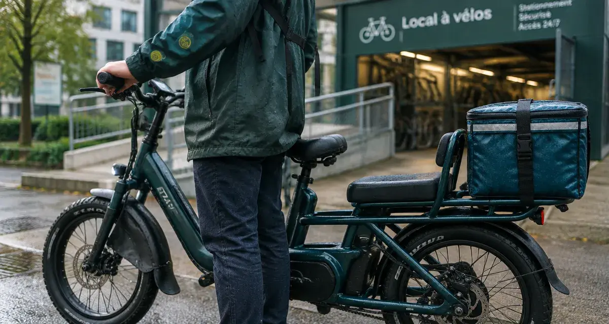 Vélo électrique biplace stable et autonome en ville, 2 places